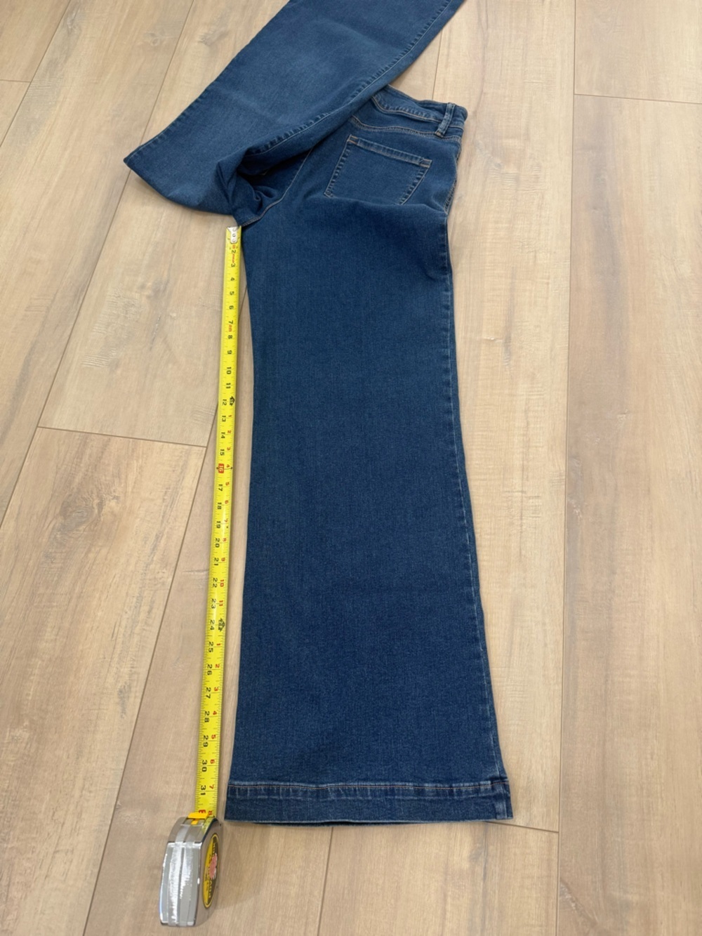 INC International Concepts Dark Blue Flare Jeans - Picture 4 of 5